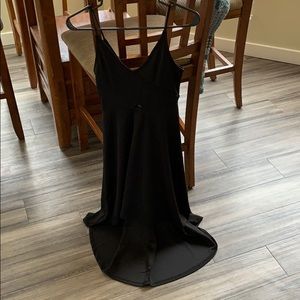 Black high/low dress